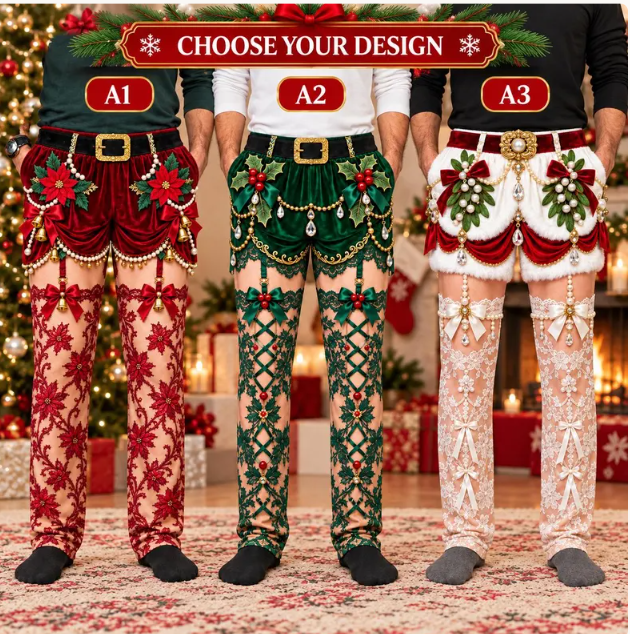 Choose your Bare Pajamas design: A1 red, A2 green, A3 white